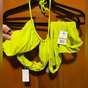 NWT!! Dippin Daisys Bikini Color Lime Sobert, Sz S
